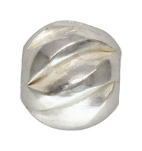 3.0mm Twist Bead 1.2mm Hole, Sterling Silver. Made in USA. #5001203T
