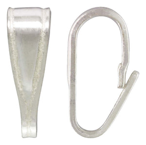 Medium Locket Bail (2.8x8.2mm), Sterling Silver. Made in USA. #5003860