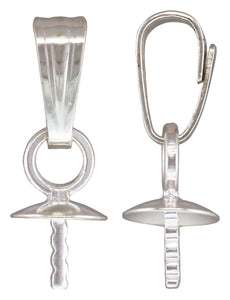 4.0mm Cup & Notched Peg Pendant AT, Sterling Silver. Made in USA. #5005882P