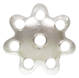 6.8mm Flower Bead Cap, Sterling Silver. #5020168