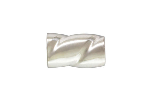 2.0x3.0mm (1.0mm ID) Twisted Tube, Sterling Silver. Made in USA. #500114TP