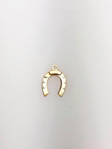 14K Gold Fill Horseshoe Charm w/ Ring, 9.0mm, Made in USA - 42