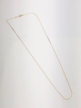 14k Yellow Gold, 16"-18" Forzantina Chain Necklace, 14k Solid Gold, (790)