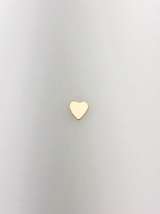 14K Gold Fill Heart Charm Earring, 4.7mm, Made in USA - 10.020-4