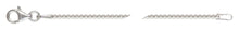 16" 1.5mm New Bead Chain, Sterling Silver. Made in USA. #501381516L