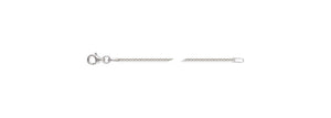 16" 1.5mm New Bead Chain, Sterling Silver. Made in USA. #501381516L