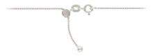 22" Adjustable 015 (0.85mm) Box Chain, Sterling Silver. Made in USA. #501474122LA