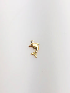 Dolphin Charm w/ Ring Sku#1461-C