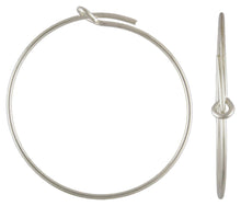 Wire Beading Hoop, .70x25.0mm, Sterling Silver. Made in USA. #5011806