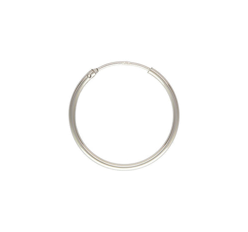 1.25x20.0mm Endless Hoop, Sterling Silver. Made in USA. #5011720