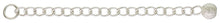 2.25" Ext w/4.0mm Stardust Bead, Sterling Silver. #5021000
