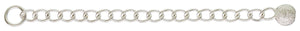 2.25" Ext w/4.0mm Stardust Bead, Sterling Silver. #5021000