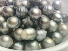 15mm GIANT, 10 pcs, Tahiti Pearls, Light Silver, Natural color, Loose Pearls, Assorted Shapes, 15-17mm (817)