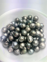 Extra Big 10 pcs, Medium-Dark Silver Tahitian Pearls, Natural color, Loose Pearls, Assorted Shapes, 15-17mm (818)