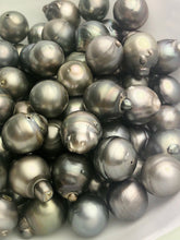 Extra Big 10 pcs, Medium-Dark Silver Tahitian Pearls, Natural color, Loose Pearls, Assorted Shapes, 15-17mm (818)