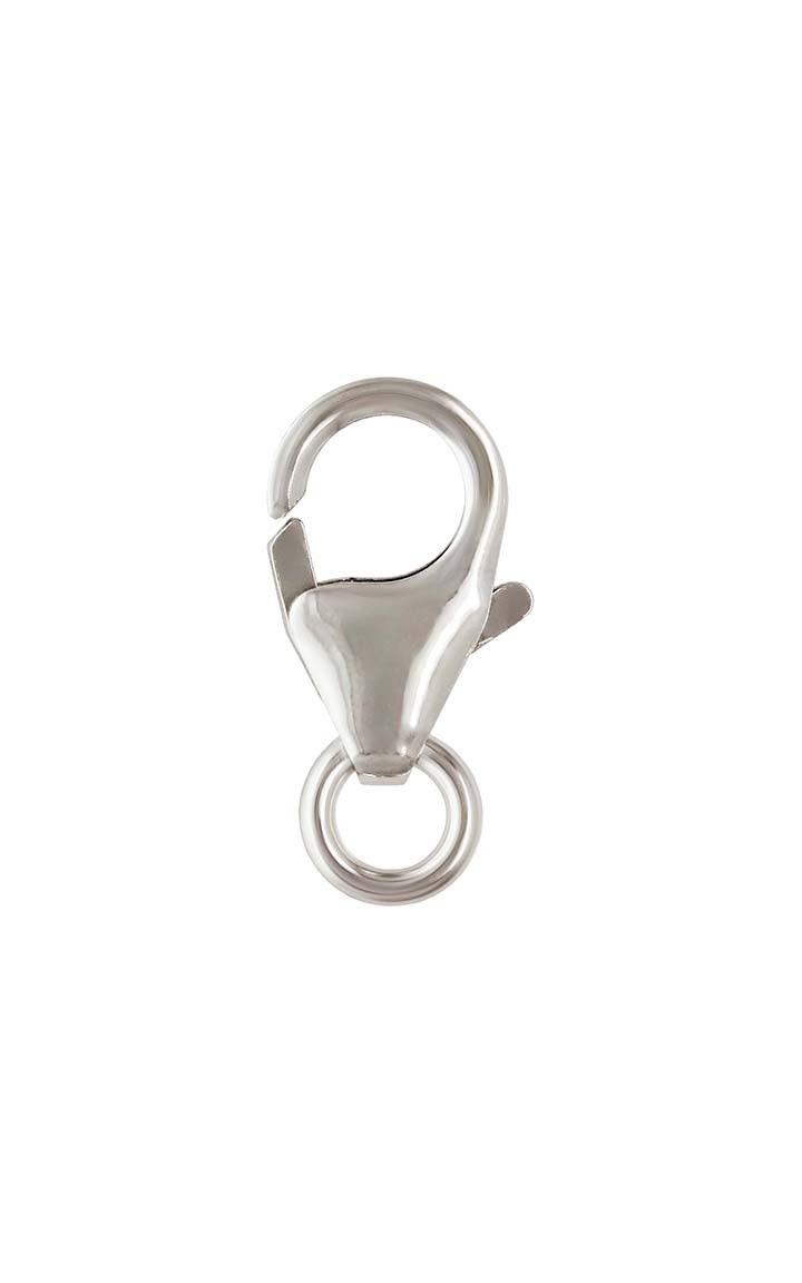 Small Trigger Clasp w/ Ring (5.0x8.2mm), Sterling Silver. Made in USA. #5001830R