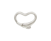 Heart Cast Clasp w/ No Ring (11.0x15.0mm), Sterling Silver. #5002068