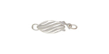 Wave Pearl Clasp (6.0mmX12.5mm), Sterling Silver. Made in USA. #5003567W