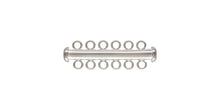4.3x36.0mm Tube Clasp 6 Row, Sterling Silver. Made in USA. #50035806R