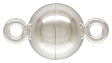10.0mm Round Magnetic Clasp, Sterling Silver. Made in USA. #5003566BM