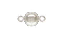 10.0mm Round Magnetic Clasp, Sterling Silver. Made in USA. #5003566BM