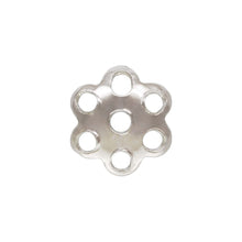 6.0mm Perforated Flower Bead Cap, Sterling Silver. Made in USA. #5020265