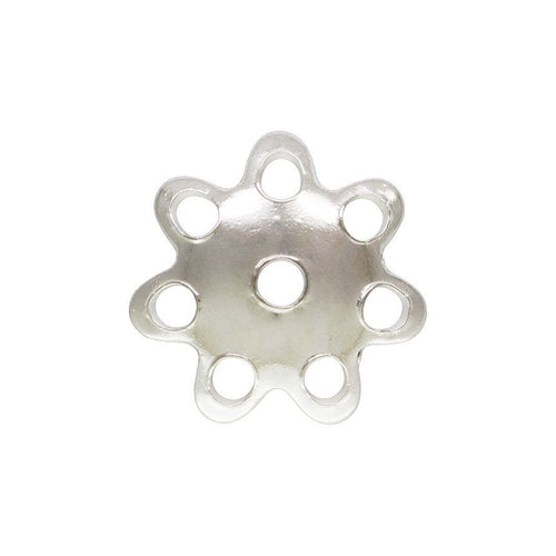 6.8mm Flower Bead Cap, Sterling Silver. #5020168
