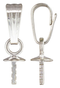 3.0mm Cup & Notched Peg Pendant, Sterling Silver. #5005881P