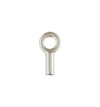 Crimp Endcap w/Ring (1.20mm ID), Sterling Silver. Made in USA. #500077
