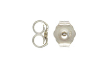 Heavy Earring Back (4.7x5.4mm), Sterling Silver. Made in USA. #5005150