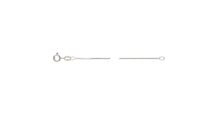 16" 015 (0.85mm) Box Chain, Sterling Silver. Made in USA. #501470516L
