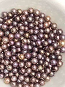 Edison Purple and Pink pearls, 8-11mm, AAA Quality High Luster, Round Shape, Purple Pearls, Pink pearls