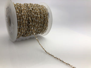 Moonstone & 14k Gold Fill Wire by the foot, hand wrapped gemstones, Gold filled made in USA