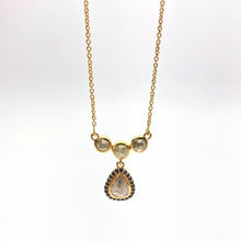 Diamond 14K Gold 2.05 Carat Necklace. 100% Natural Color