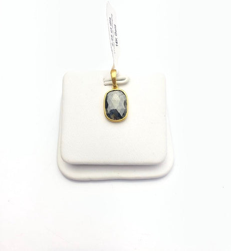 Diamond 14K Yellow Gold 2.48 Carat Pendant. 100% Natural Color