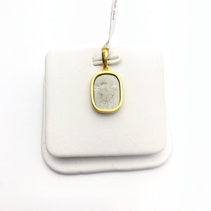 Diamond 14K Gold 3.37 Carat Pendant.  100% Natural Color