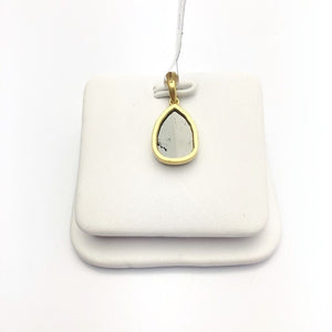 Diamond 14K Gold 2.72 Carat Pendant.  100% Natural Color