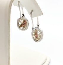 Diamond 14K White Gold 4.44 Carat Dangle Earring.  100% Natural Color