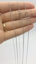 24" Sterling Silver Rhodium Finish Rope Chain 1.2mm  (S009R)