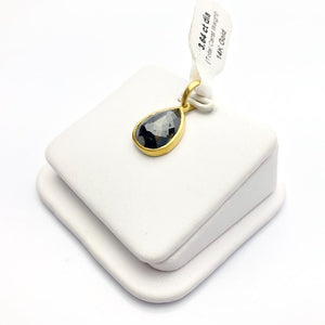 Diamond 14K Yellow Gold 3.64 Carat Pendant. 100% Natural Color