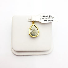 Diamond 14K Yellow Gold 3.64 Carat Pendant. 100% Natural Color