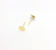 14k Gold Filled 6mm Pad Earrings, 14k GF