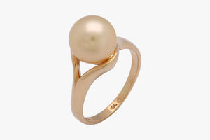 14K Gold Pearl Ring Setting (TPR-036)