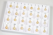 12.5mm-14.7mm Golden South Sea Pearl Pendants, AAA Quality Round (GSSP001)
