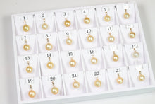 12.5mm-14.7mm Golden South Sea Pearl Pendants, AAA Quality Round (GSSP001)