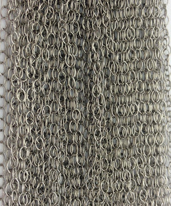 22” Sterling Silver Oxidized Finish Oval Chain 3x2