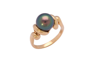 14K Gold Pearl Ring Setting  (JPR-741)