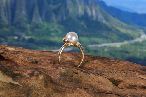 14K Gold Pearl Ring Setting (JPR-752)