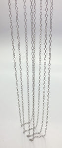 22” Sterling Silver Oxidized Finish Oval Chain 3x2
