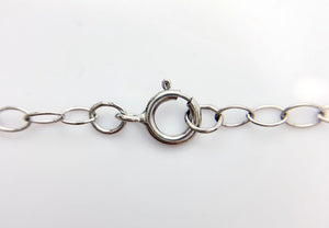 22” Sterling Silver Oxidized Finish Oval Chain 3x2